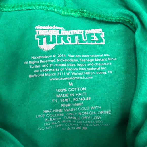 TMNT Graphic Long Sleeves Tee Hoodie Medium - Picture 4 of 4